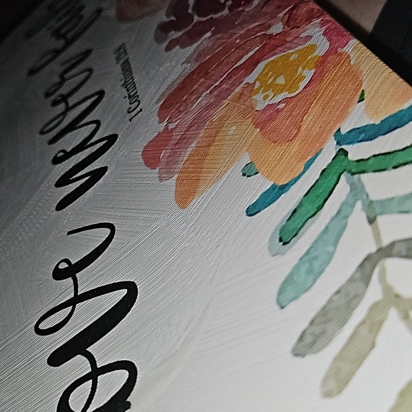 18x6 Love Never Fails Canvas Wall Art NWOT Seven Trees Design 1 Corinthians 13:8 - Picture 8 of 11